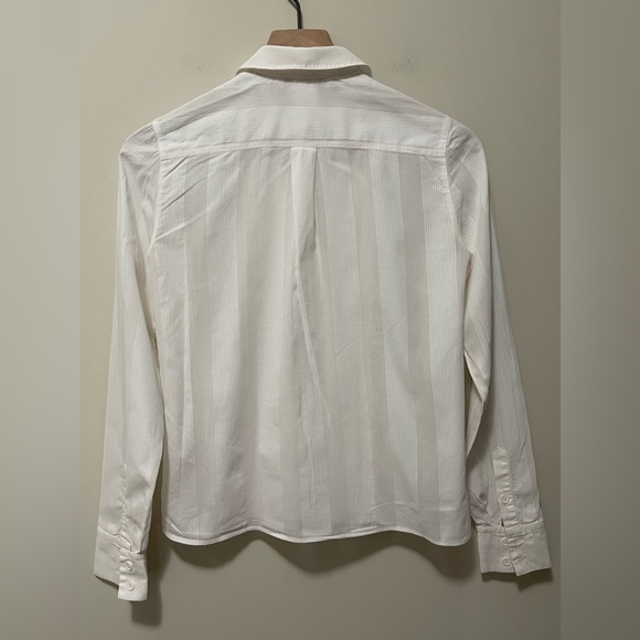 Chloe Victorian Style Pleated Front Button-Down Blouse Size 4 - Picture 8 of 15
